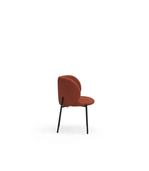 Pack de 2 sillas modelo Mogi tapizado en textil teja, 49/81cm (alto) 59cm (ancho) 56cm (largo)