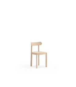 Pack de 2 sillas modelo Nara acabado natural claro, 44cm(ancho) 76cm(alto) 45.5cm (fondo)