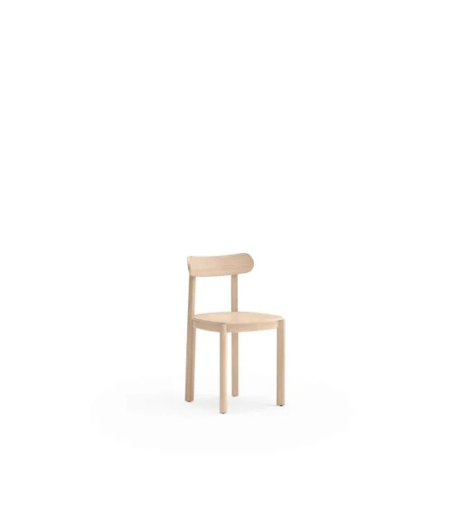 Pack de 2 sillas modelo Nara acabado natural claro, 44cm(ancho) 76cm(alto) 45.5cm (fondo)