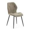 Pack de 4 sillas modelo Palma tapizado textil verde, 85cm(alto) 47.5cm(ancho) 57.5cm(largo)