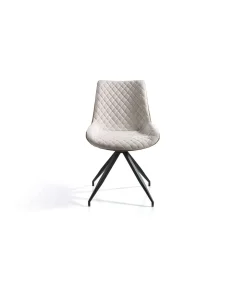 Pack de 2 sillas modelo SABINA acabado beige/marrón, 48 x 62 x 87 cm (largo x ancho x alto)