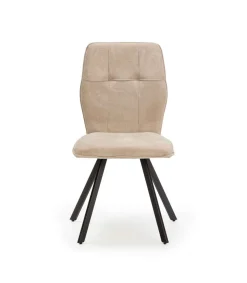 Pack de 4 sillas para cocina o comedor Marcos tapizado textil beige, 89cm(alto) 47cm(ancho) 60cm(fondo)