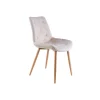 Pack de 4 sillas para cocina o comedor Marlene tapizado textil beige/roble, 85 cm(alto)53 cm(ancho)61 cm(largo)