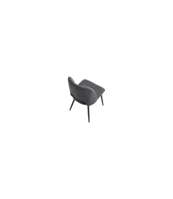 Pack de 2 sillas para cocina o comedor Venus tapizado textil gris/negro, 86cm(alto) 50cm(ancho) 58cm(largo)
