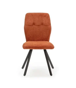 Pack de 4 sillas para cocina o comedor Marcos tapizado textil marrón, 89cm(alto) 47cm(ancho) 60cm(fondo)