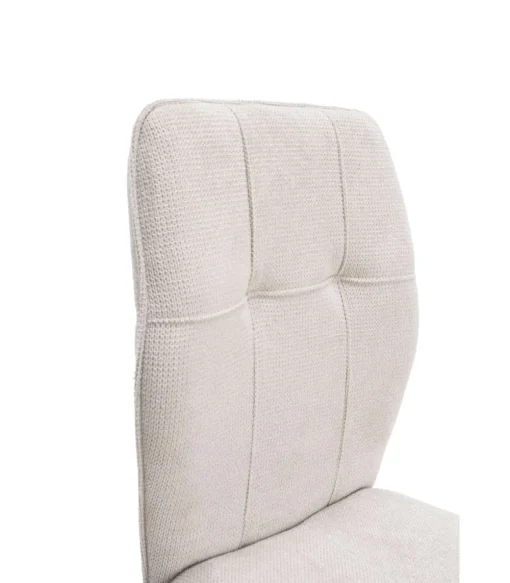 Pack de 4 sillas para cocina o comedor Marcos tapizado textil beige, 89cm(alto) 47cm(ancho) 60cm(fondo)