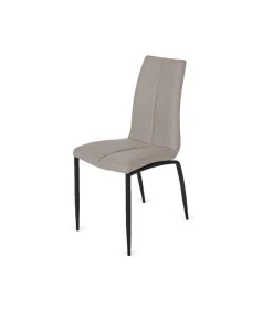 Pack de 4 sillas Ronda tapizadas en beige, 91 cm (alto) 40 cm (ancho) 60 cm (fondo)