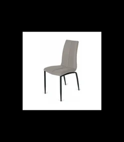 Pack de 4 sillas Ronda tapizadas en beige, 91 cm (alto) 40 cm (ancho) 60 cm (fondo)