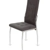 Pack de 6 sillas Segovia capitoné color gris, 98 cm (alto) 42 cm (ancho) 49 cm (fondo)