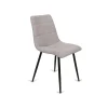 Pack de 4 sillas Valencia tapizadas en tejido beige. 45 cm(ancho ) 86 cm(altura) 51 cm(fondo)