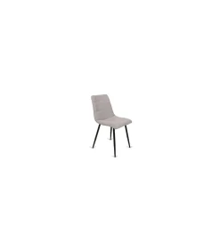 Pack de 4 sillas Valencia tapizadas en tejido beige. 45 cm(ancho ) 86 cm(altura) 51 cm(fondo)