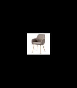 Pack de 2 sillas Víctor tapizado marrón jaspeado, 85 cm(alto)58 cm(ancho)55 cm(largo)