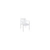 Pack de 4 sillones Ivone para salón, cocina o terraza acabado blanco, 81cm(alto) 55.5cm(ancho) 57.5cm(fondo).
