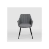 Pack de 2 sillones modelo Renata tapizados en textil gris piedra, 57cm(ancho ) 83.5cm(altura) 58.5cm(fondo)