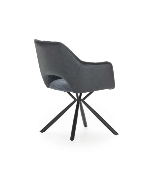 Pack de 2 sillones modelo Oliver tapizado textil azul, 81cm(alto) 60cm(ancho) 62cm(largo)