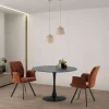 Pack de 2 sillones para comedor Marcos tapizado textil marrón, 89cm(alto) 62cm(ancho) 60cm(fondo)