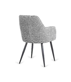 Pack de 2 sillones Víctor tapizado gris, 85 cm(alto)58 cm(ancho)55 cm(largo)