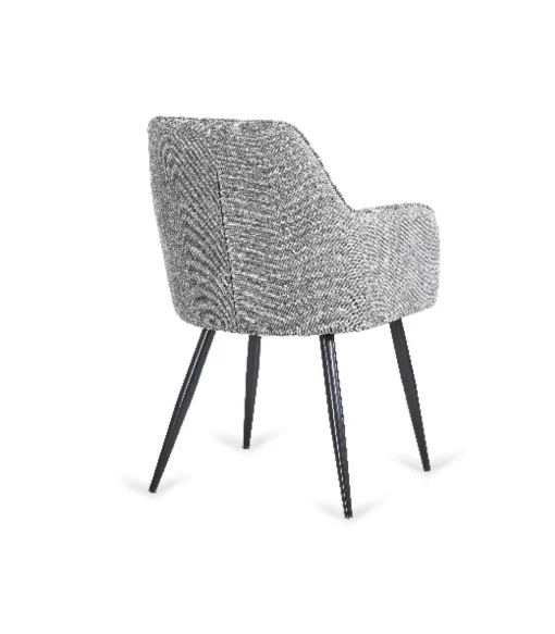 Pack de 2 sillones Víctor tapizado gris, 85 cm(alto)58 cm(ancho)55 cm(largo)