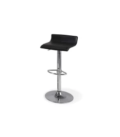 Pack de 2 taburetes alto en acabado negro, 77-87 cm(alto)38 cm(ancho)32 cm(largo)