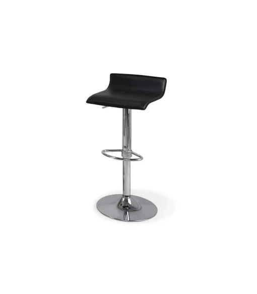 Pack de 2 taburetes alto en acabado negro, 77-87 cm(alto)38 cm(ancho)32 cm(largo)