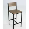 Pack de 2 taburetes Coimbra en acabado metal /madera 96cm(alto) 40cm(ancho) 40cm(largo)