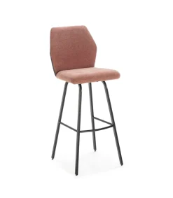 Pack de 2 taburetes modelo Paul acabado coral, 107/75cm(alto) 53cm(ancho) 42cm(largo)
