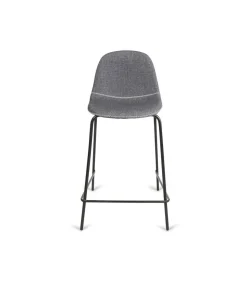 Pack de 4 taburetes modelo Córdoba tapizado tela Gris. 94 cm(alto)40 cm(ancho)46 cm(fondo)