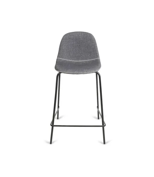 Pack de 4 taburetes modelo Córdoba tapizado tela Gris. 94 cm(alto)40 cm(ancho)46 cm(fondo)