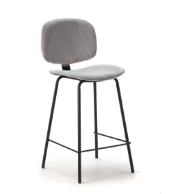Pack de 2 taburetes modelo MARIO acabado gris, 65/98cm(alto) 50cm(ancho) 44cm (largo)