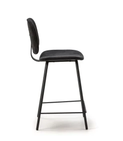 Pack de 2 taburetes modelo MARIO acabado negro, 65/98cm(alto) 50cm(ancho) 44cm (largo)