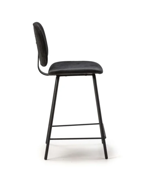 Pack de 2 taburetes modelo MARIO acabado negro, 65/98cm(alto) 50cm(ancho) 44cm (largo)