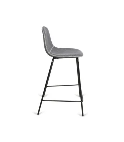 Pack de 4 taburetes modelo Córdoba tapizado tela Gris. 94 cm(alto)40 cm(ancho)46 cm(fondo)