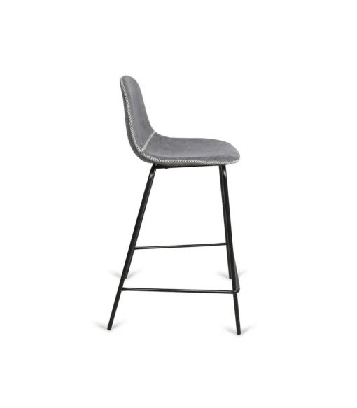 Pack de 4 taburetes modelo Córdoba tapizado tela Gris. 94 cm(alto)40 cm(ancho)46 cm(fondo)