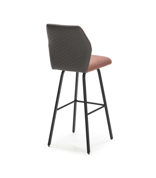 Pack de 2 taburetes modelo Paul acabado coral, 107/75cm(alto) 53cm(ancho) 42cm(largo)