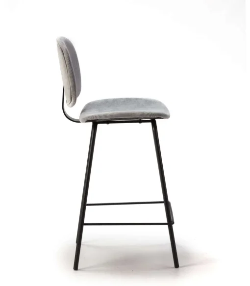 Pack de 2 taburetes modelo MARIO acabado gris, 65/98cm(alto) 50cm(ancho) 44cm (largo)