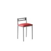 Pack de 4 taburetes Nora en polipiel rojo, 34 x 34 x 65 cm (largo x ancho x alto)