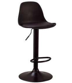 Pack de 2 taburetes regulables modelo Picaso acabado negro, pie en negro, 38 cm(ancho ) 84-104 cm(altura) 38 cm(fondo)