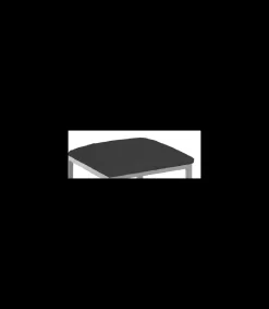 Pack de 4 taburetes respaldo bajo tapizado en polipiel negro, 69 cm(alto)36 cm(ancho)40 cm(largo)
