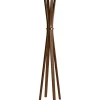 Perchero mod. 455 acabado lacado nogal, 182cm(alto) 42cm(ancho) 42cm(largo)