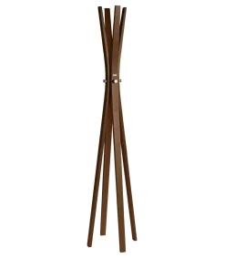 Perchero mod. 455 acabado lacado nogal, 182cm(alto) 42cm(ancho) 42cm(largo)