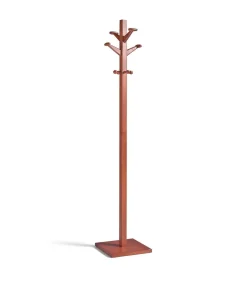 Perchero mod. 407 acabado lacado cerezo, 170 cm(alto)35 cm(ancho)35 cm(largo)