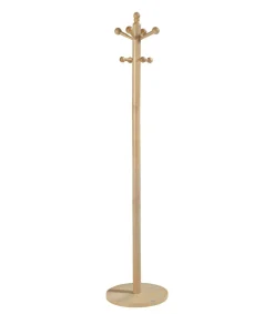Perchero mod. 410 acabado lacado natural, 170 cm(alto)35 cm(ancho)35 cm(largo)
