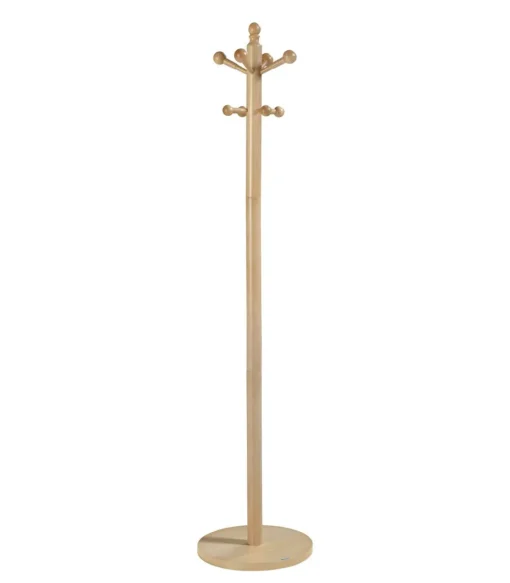 Perchero mod. 410 acabado lacado natural, 170 cm(alto)35 cm(ancho)35 cm(largo)
