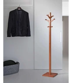 Perchero mod. 407 acabado lacado cerezo, 170 cm(alto)35 cm(ancho)35 cm(largo)