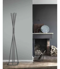 Perchero mod. 469 acabado lacado gris, 180cm(alto) 38cm(ancho) 38cm(largo)