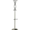 Perchero mod. 425 con paragüero herrajes cromo satinado lacado visón, 184 cm(alto)37 cm(ancho)37 cm(largo)