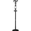 Perchero mod. 424 herrajes en cromo satinado lacado negro, 184 cm(alto)37 cm(ancho)37 cm(largo)