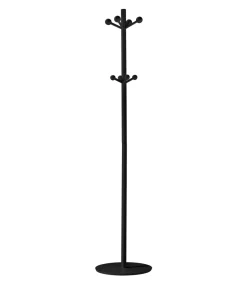 Perchero mod. 402 lacado en color negro, 180 cm(alto)37 cm(ancho)37 cm(largo)