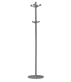 Perchero mod. 402 lacado en color gris, 180 cm(alto)37 cm(ancho)37 cm(largo)