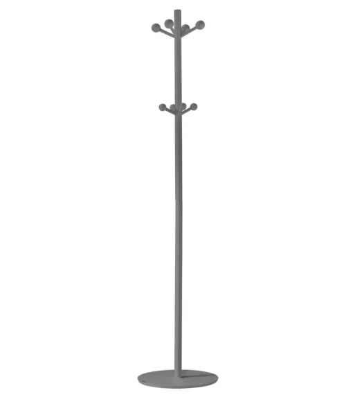 Perchero mod. 402 lacado en color gris, 180 cm(alto)37 cm(ancho)37 cm(largo)